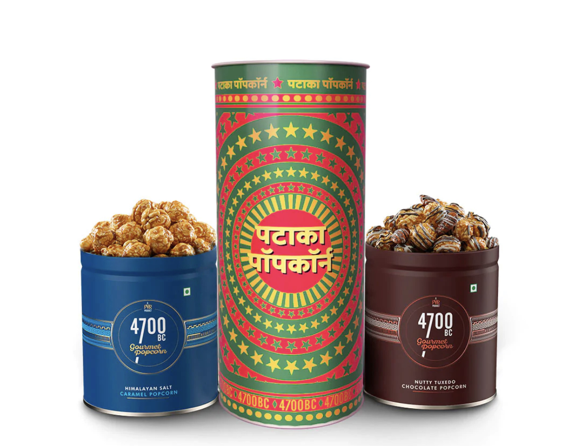 Pataka Popcorn - 2 Flavours: Chocolate and Caramel