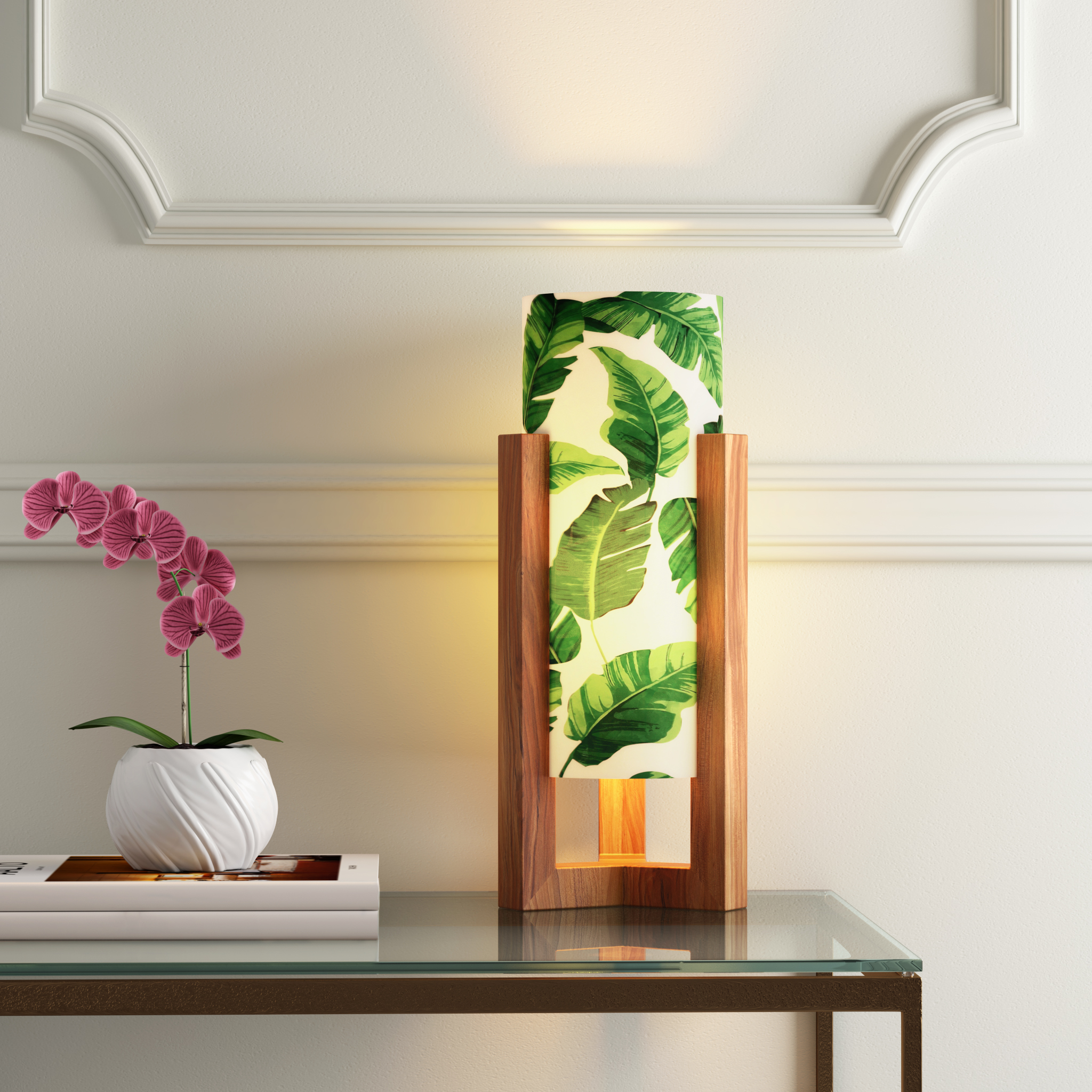 Pleasant Peduncle Cylindrical Lamp by India Circus