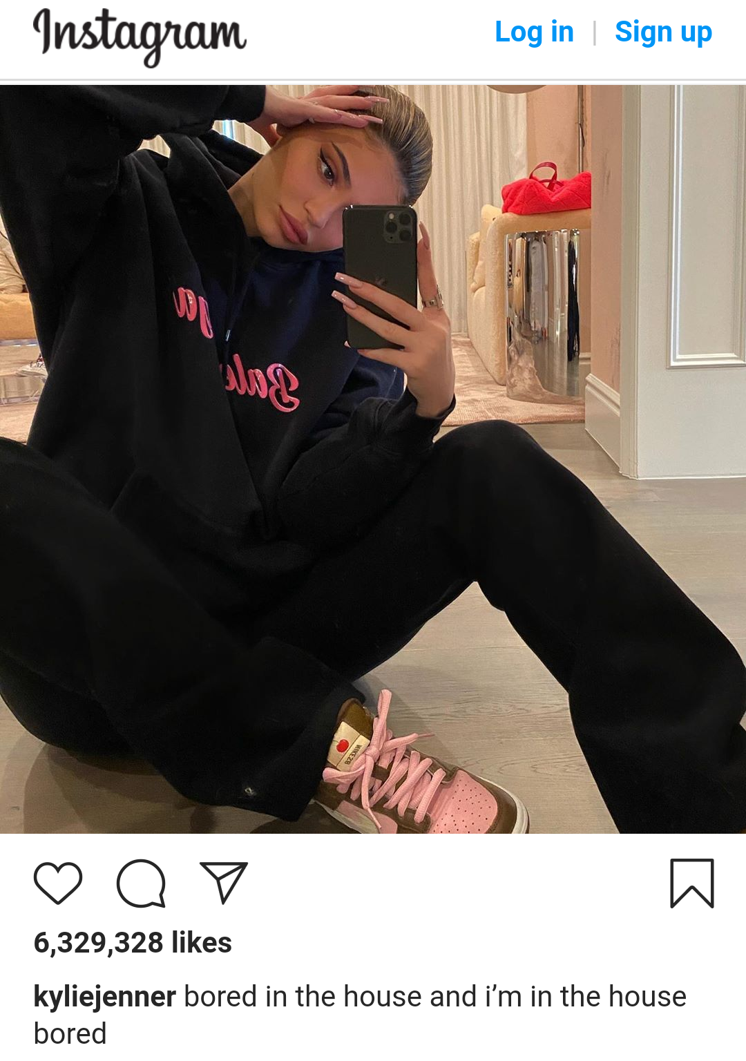 Kylie Jenner on Instagram, dated March 28