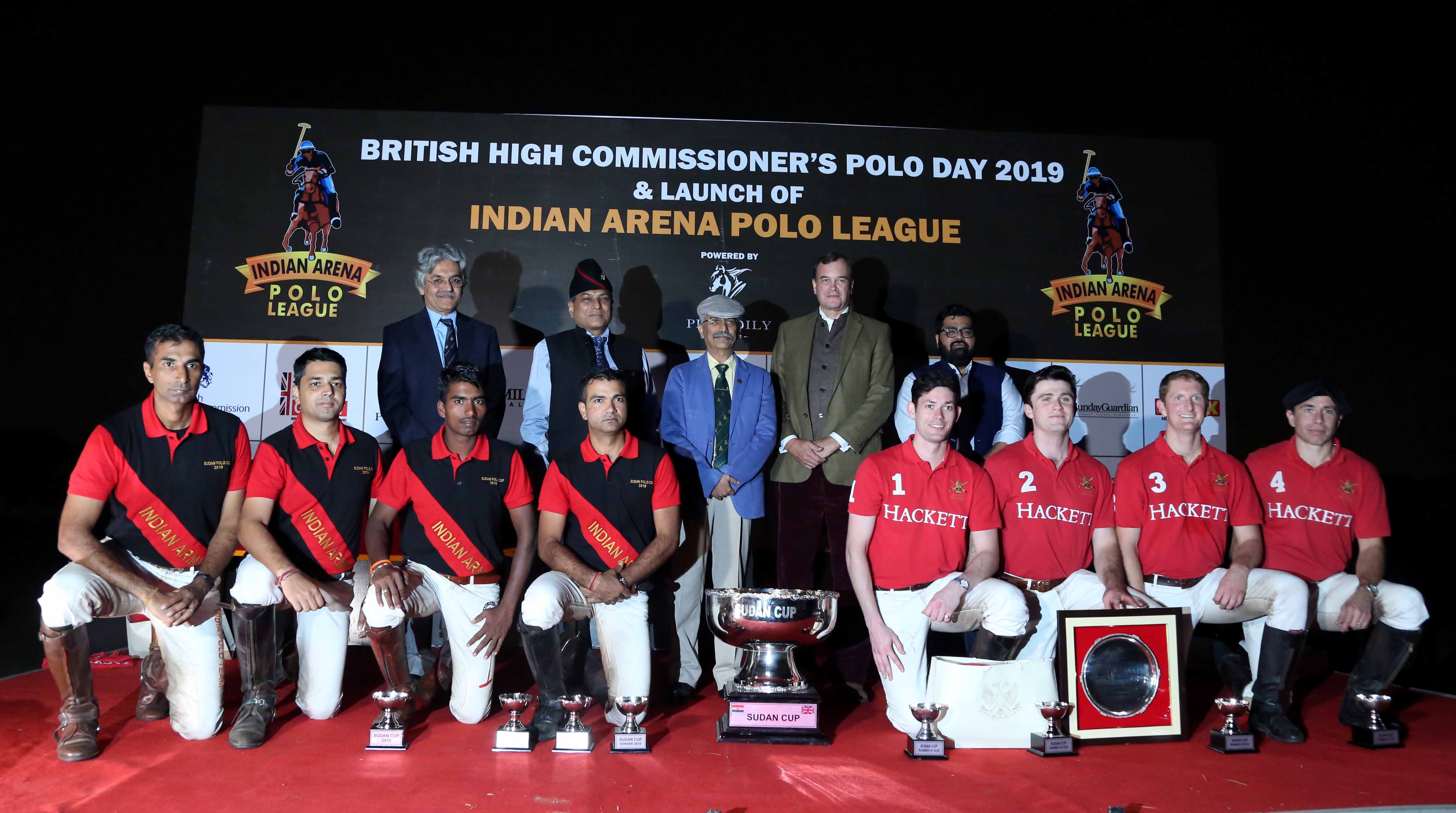 Winner of Sudan Cup - Indian Army Polo Team with Runner up Hackett British Army Polo Team