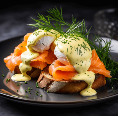 Norwegian Salmon Gravlax & Sous Vide Egg Benedict