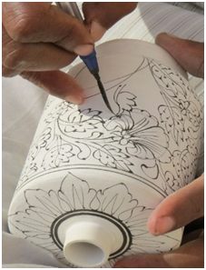 Hands-on Blue Pottery Of Jaipur