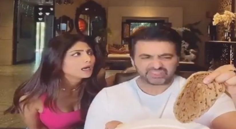 Shilpa shares funny 'food for thought' with hubby Raj