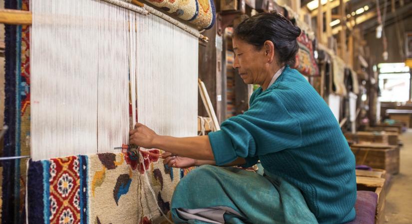 A woman weaver in Darjeeling, West Bengal. (Picture credit- Shutterstock)