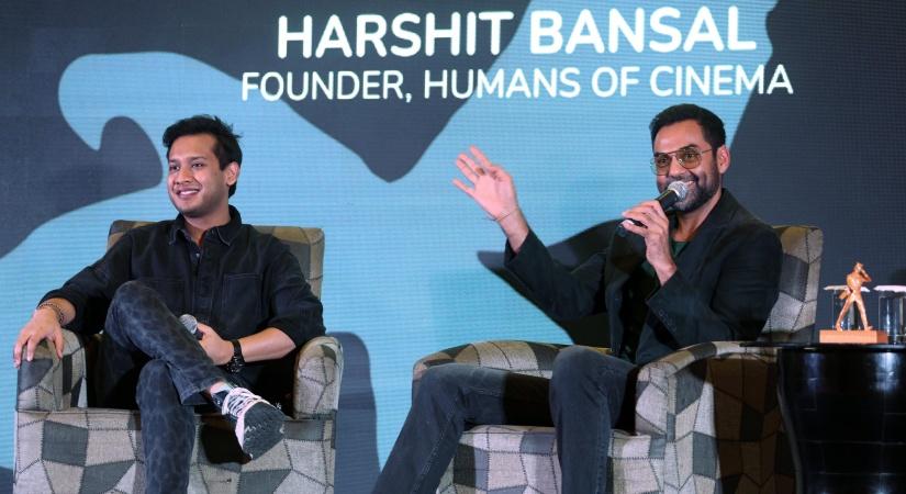 Actor Abhay Deol speaks during the Cinevesture International Film Festival in Chandigarh, Thursday, March 28, 2024.(IANS/Ajay Jalandhari)