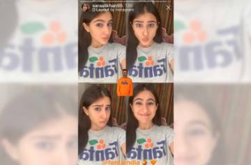 Sara Ali Khan shares photo collage of funny faces.