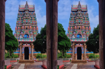Jambukeswarar Temple, Thiruvanaikaval. (Photo: templesofsouthindia/ Instagram)