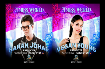 Megan Young and Karan Johar to co-host 71st Miss World Finale