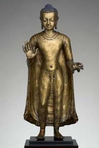BuddhaOfferingProtection,Late6th–Early7th Century, Copper alloy. Courtesy theMetropolitanMuseumofArt.