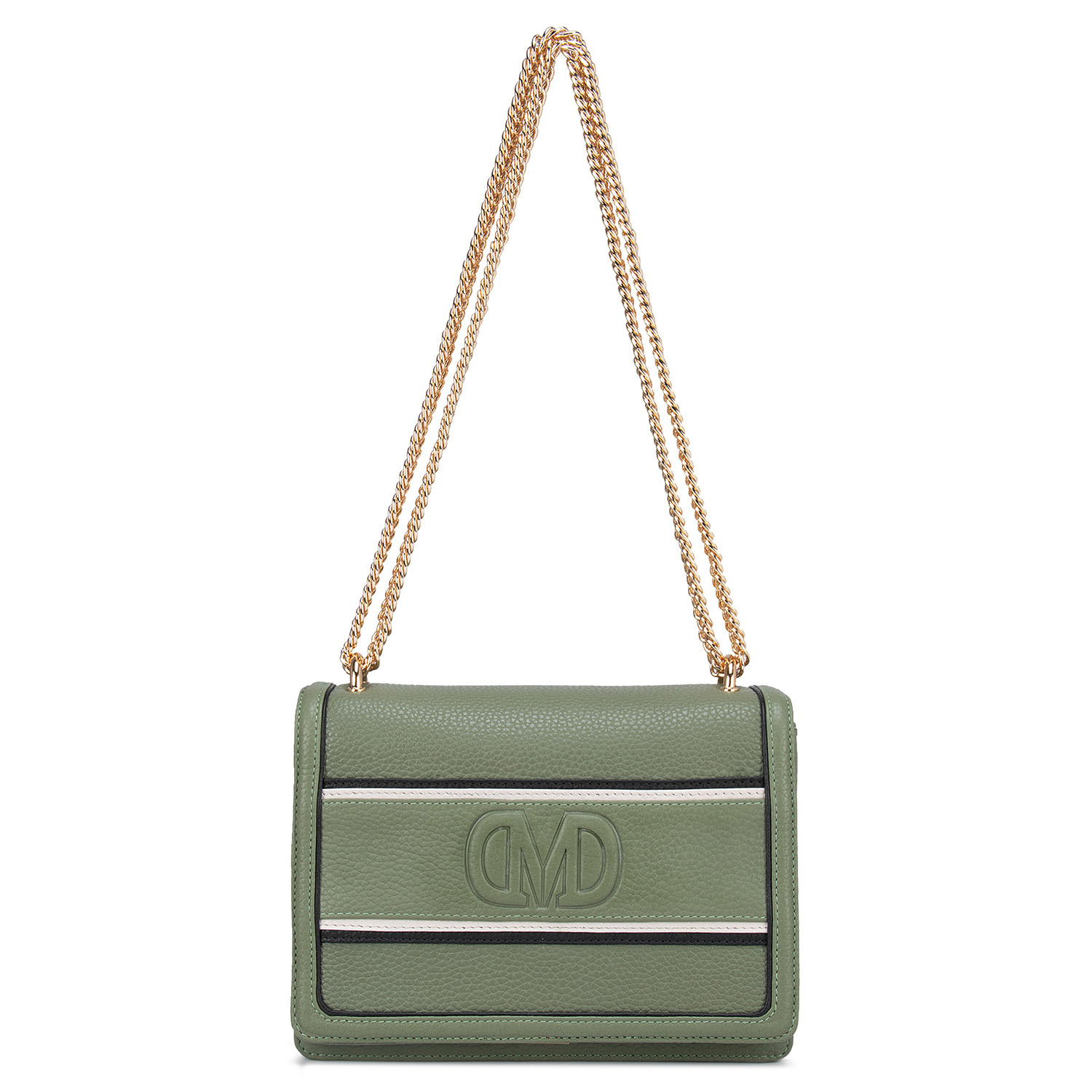 Green Wax Textured Sling Bag by Da Milano