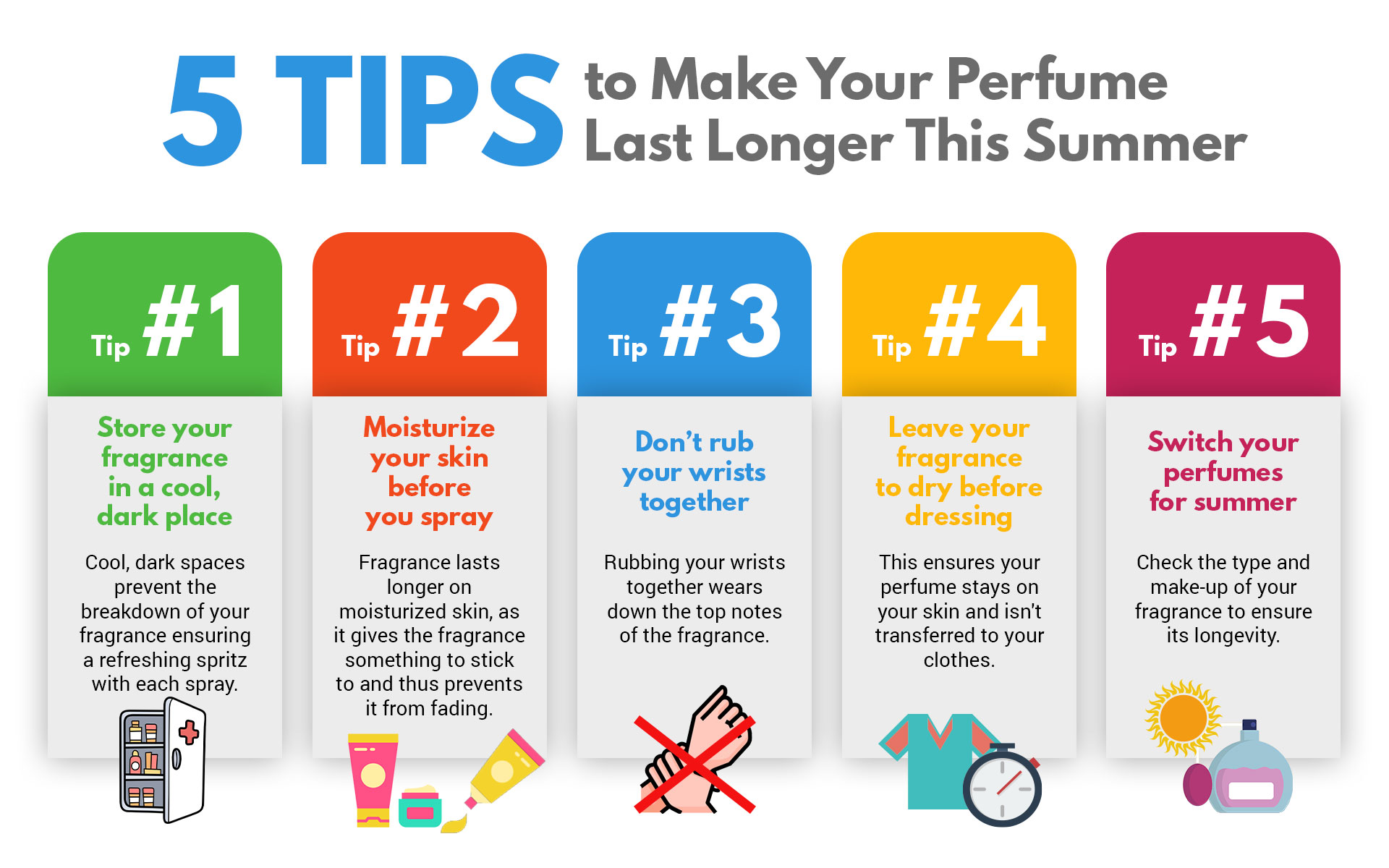 5 Tips to make your perfume last longer in the summer