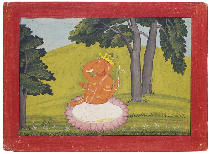 A painting of Ganesha