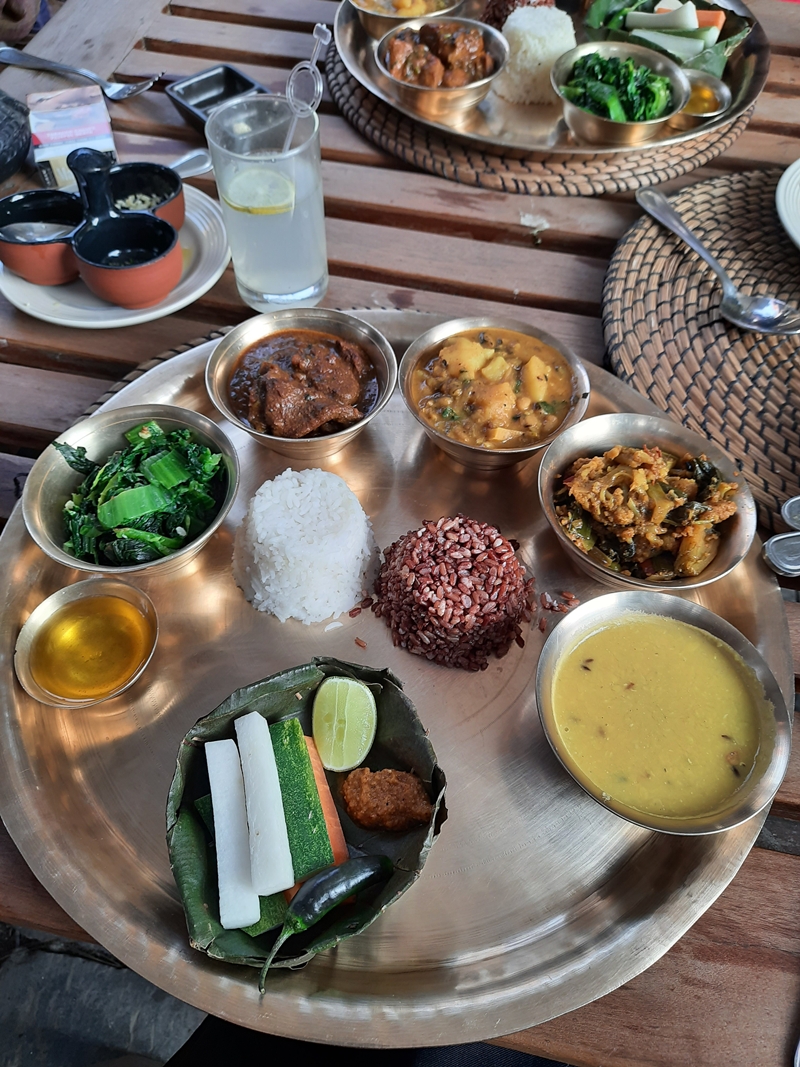 A Traditional Nepalese Thali