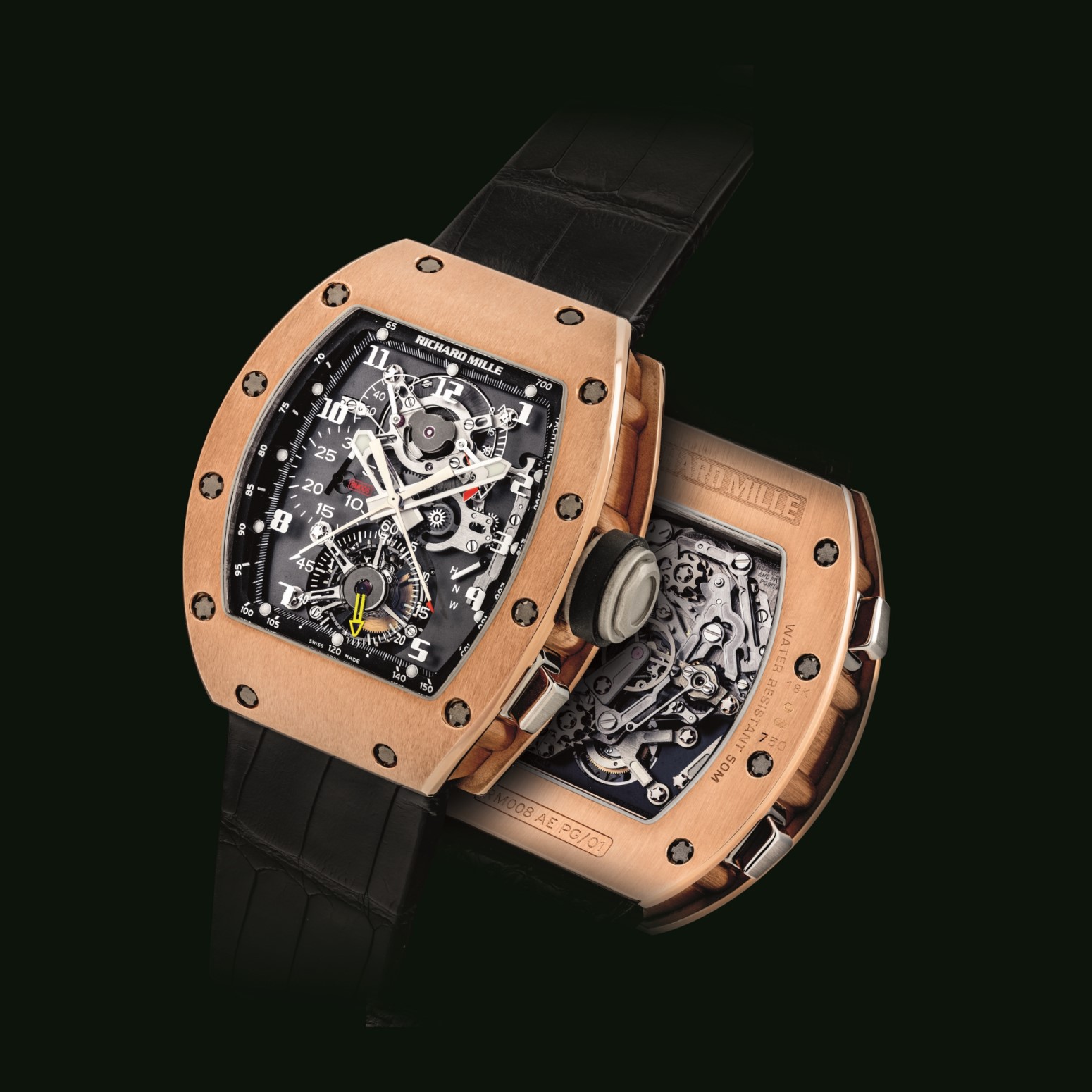 A watch by Richard Mille, a Swiss watchmaking brand