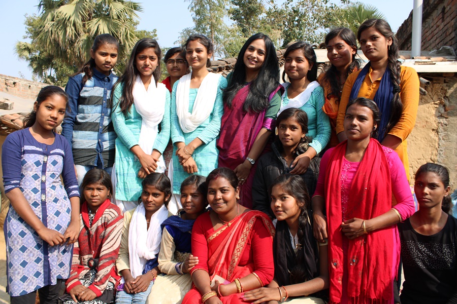 Adolescent Girls from Nawada, Bihar with Dr. Sneha Mathur