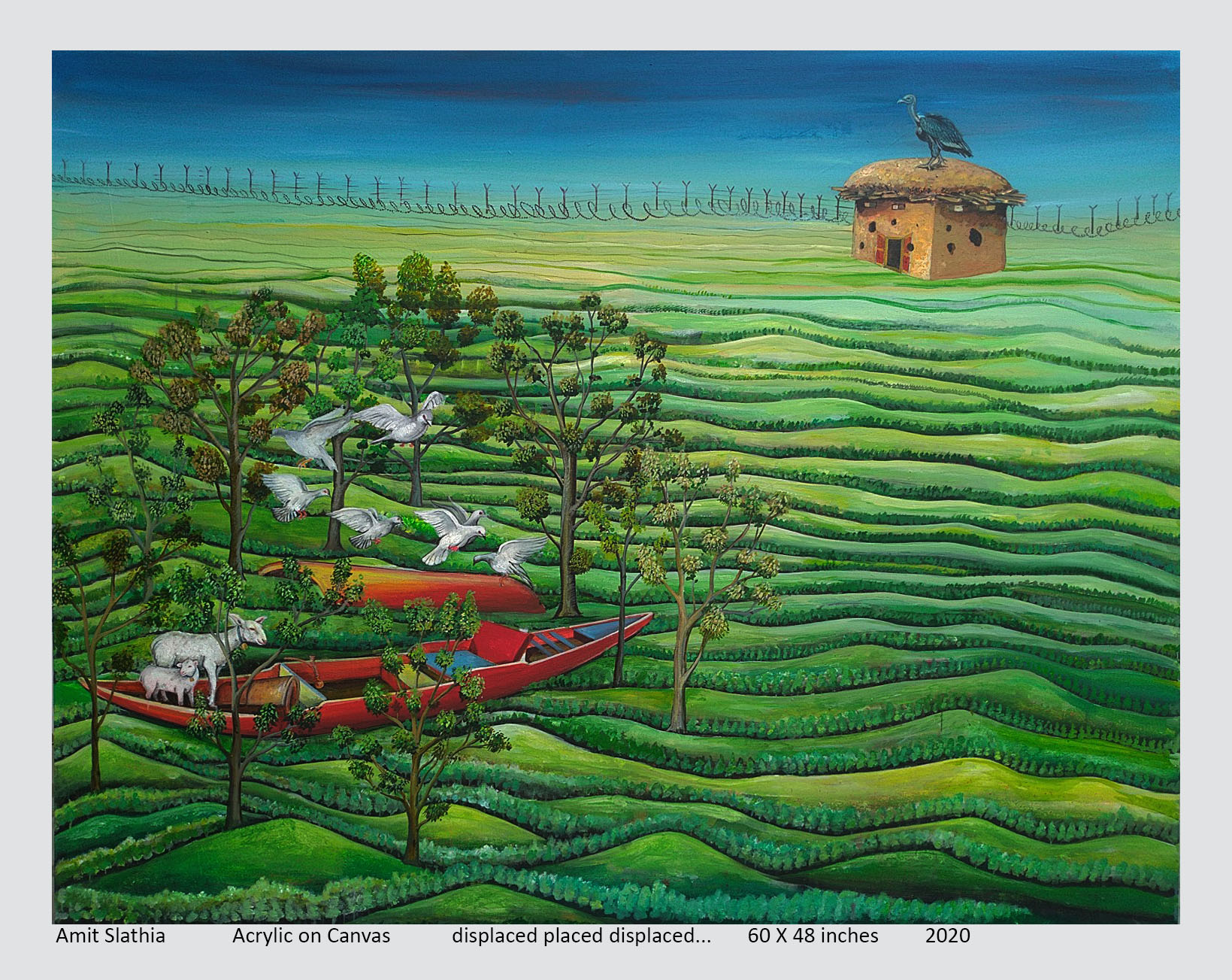 Amit Slathia, displaced place, 2020