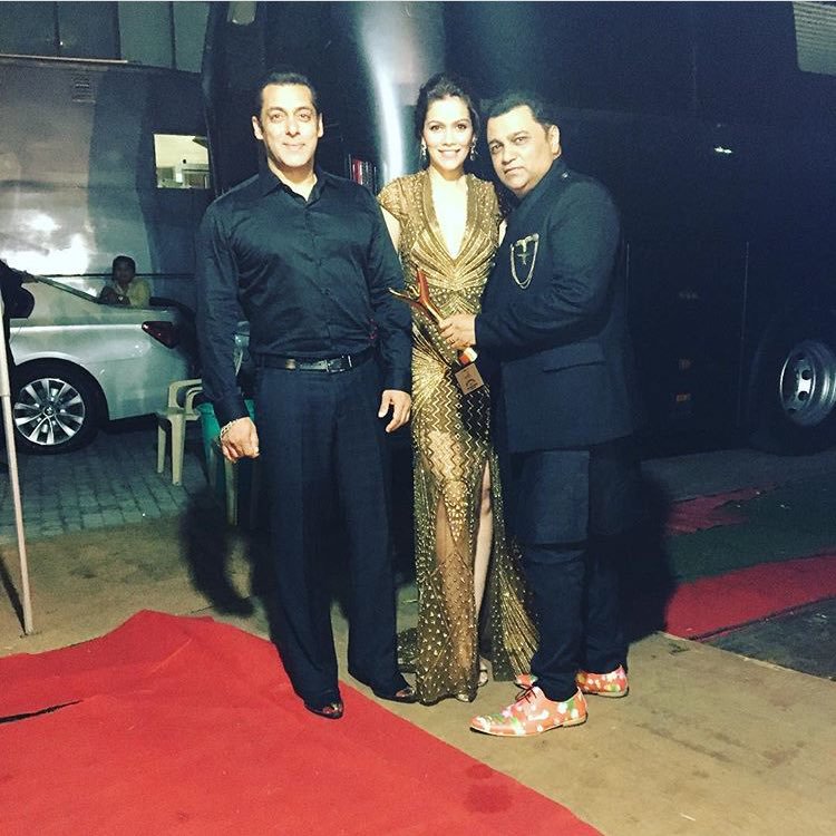 Ashely Rebello with Salman Khan