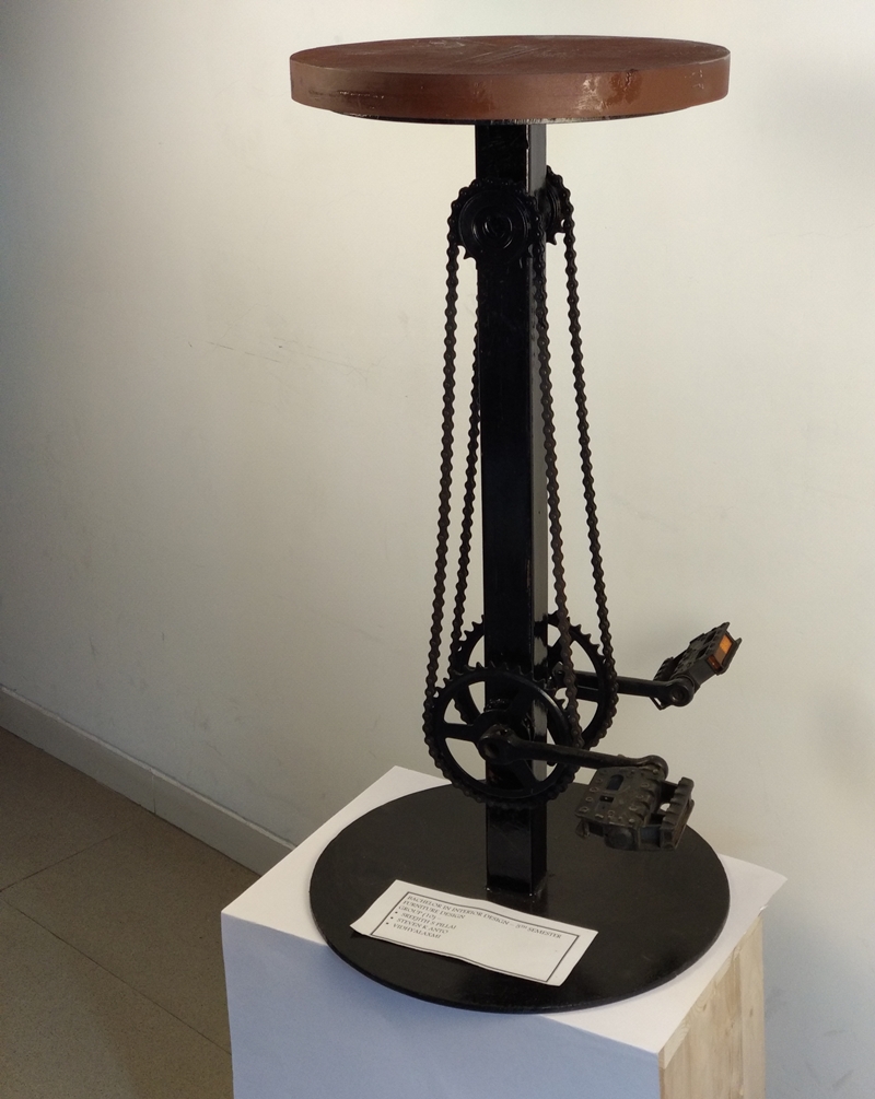 Bar stool with pedals