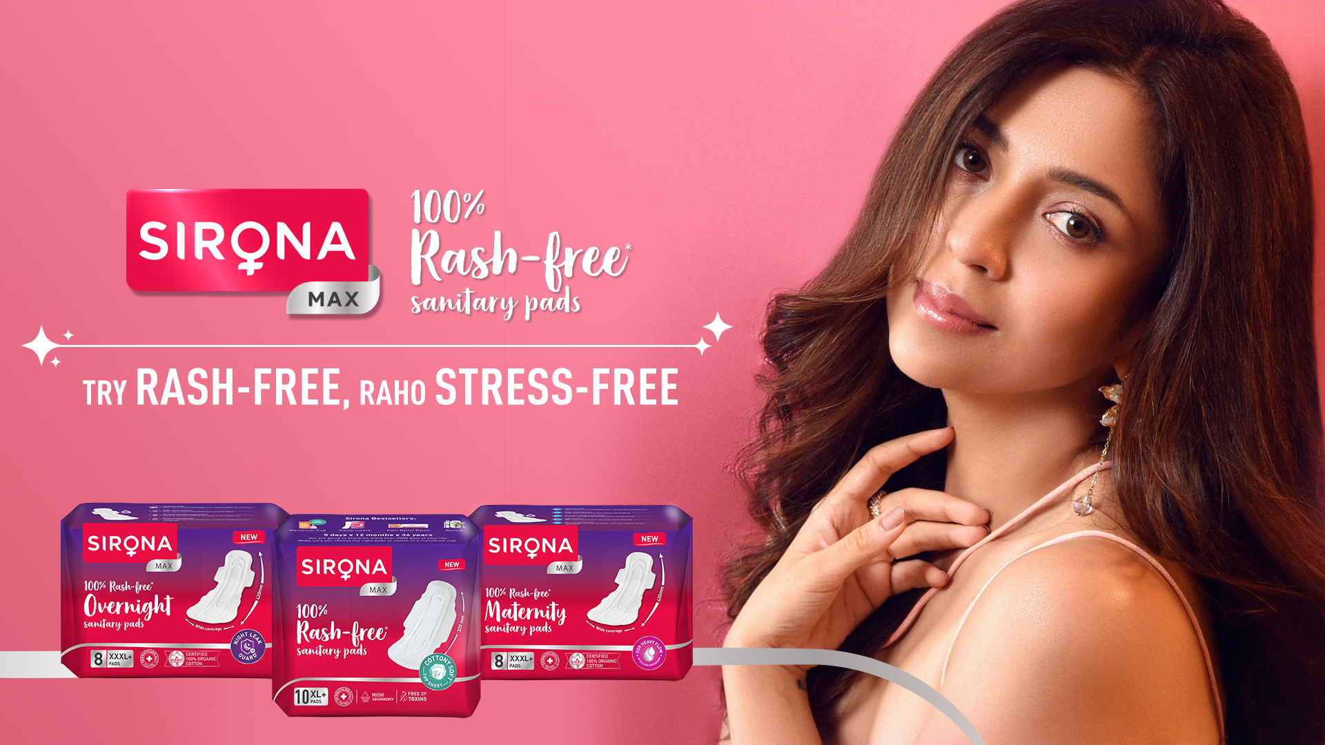  Sirona unveils 100% rash-free sanitary pads