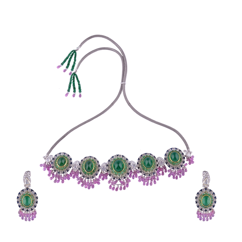 Birdhichand Ghanshyamdas Jaipur - Rajbari Collection - Choker