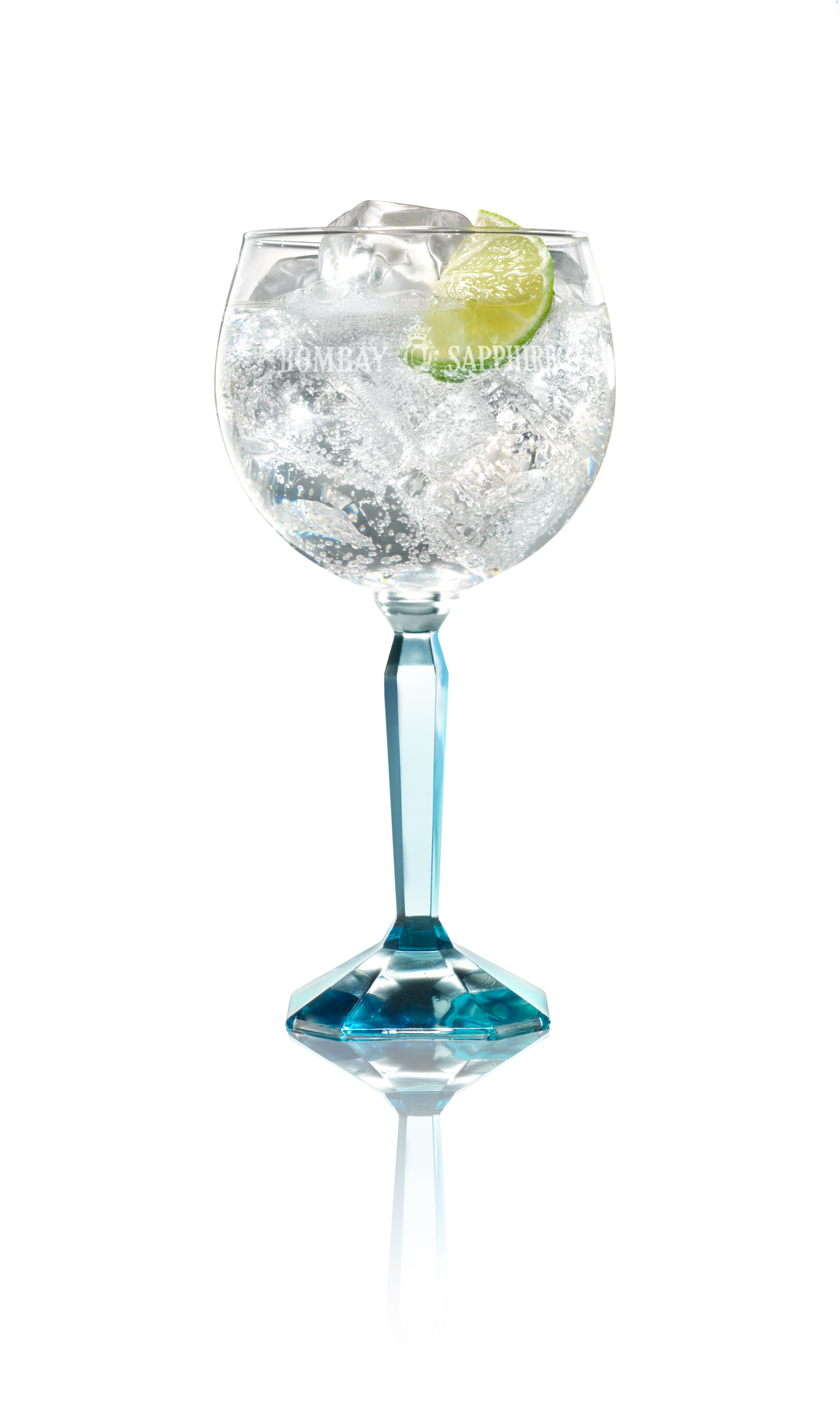 Bombay Sapphire and Tonic Cocktail