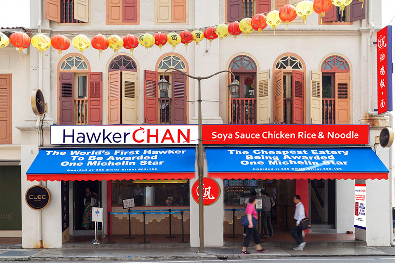 Chan's Singapore hawker restaurant turned stall