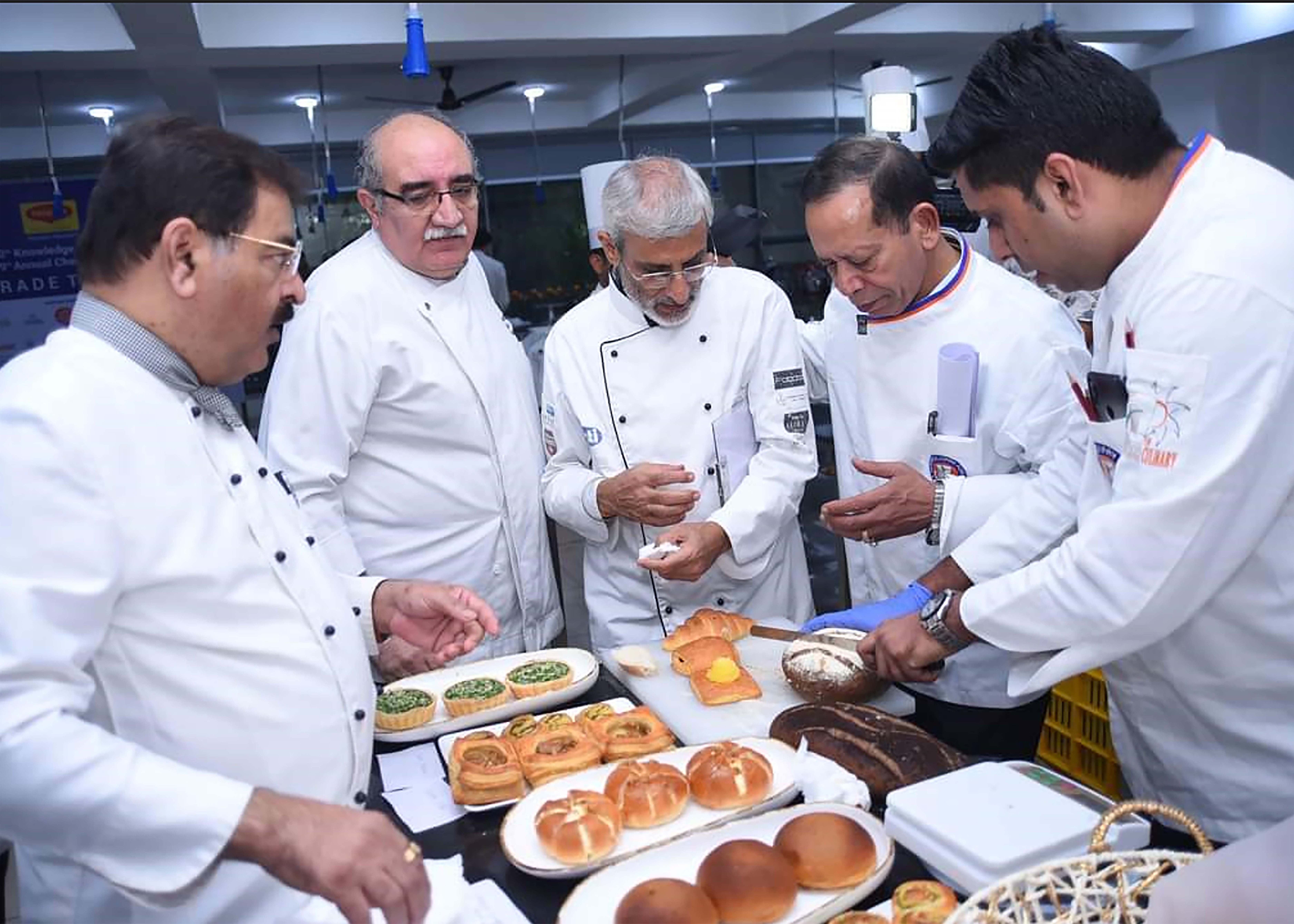 Chefs judging the culinary competition