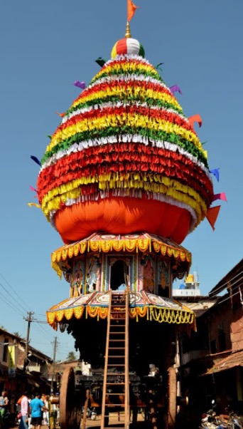 Decorated cart on Shivaratri