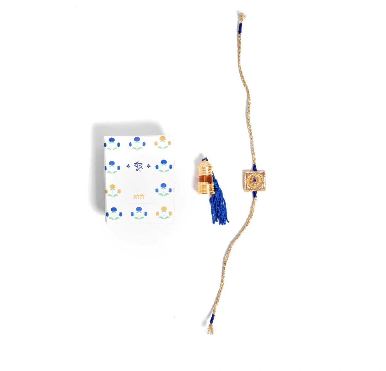 "डोरी | Dori, the 2023 limited edition Rakhi gift box with 3ml maati (petrichor) 