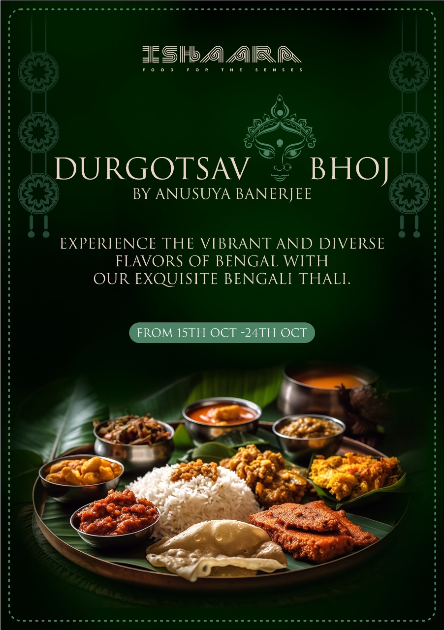 Festive special “Durgotsav Bhoj & Navratri Thaali” experience at Ishaara