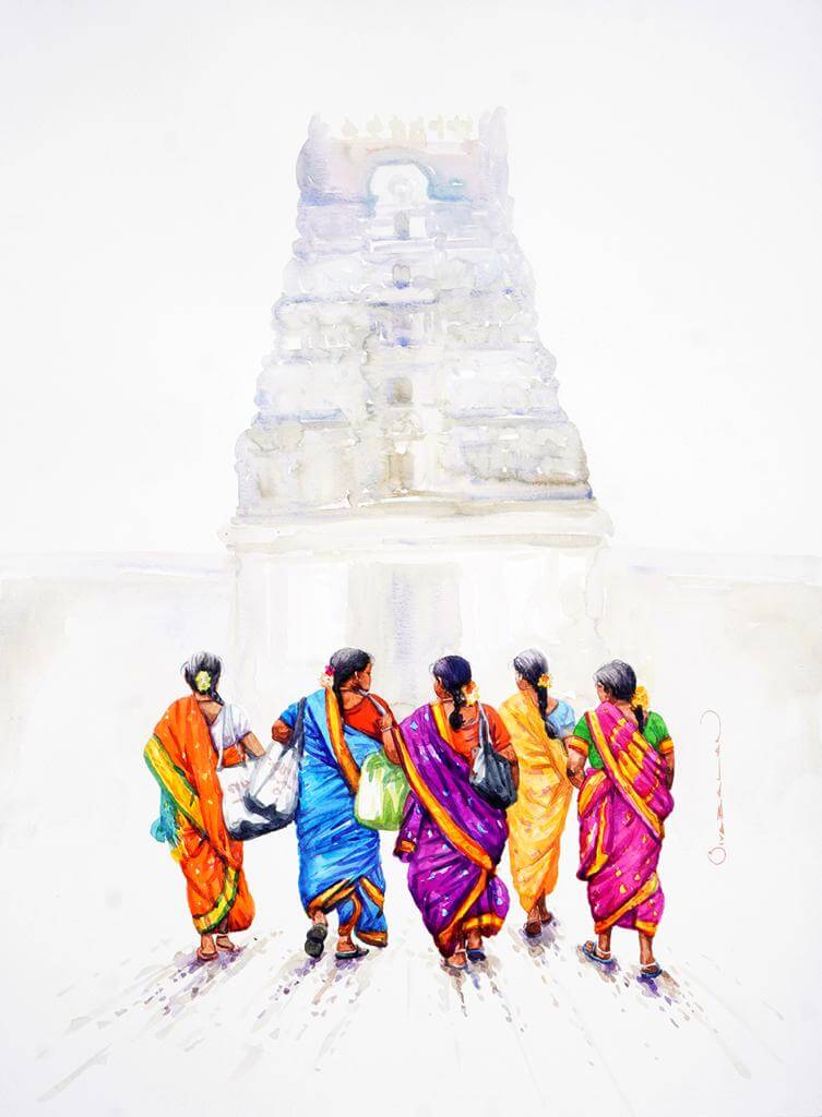 Everyday Blessings by Watercolorist Sivabalan