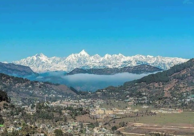 View of Mountain Range from Nainital