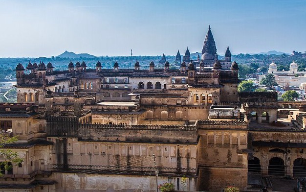 A bird's eye view of boundaries of Orchha