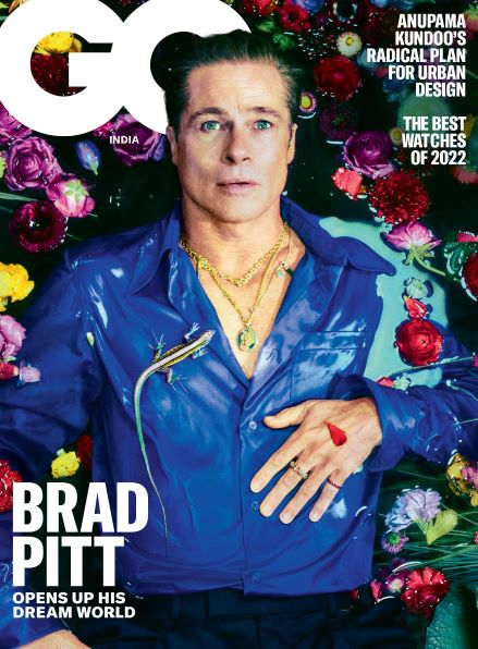 GQ India August 2022 - Brad Pitt - Photographed by Elizaveta Porodina