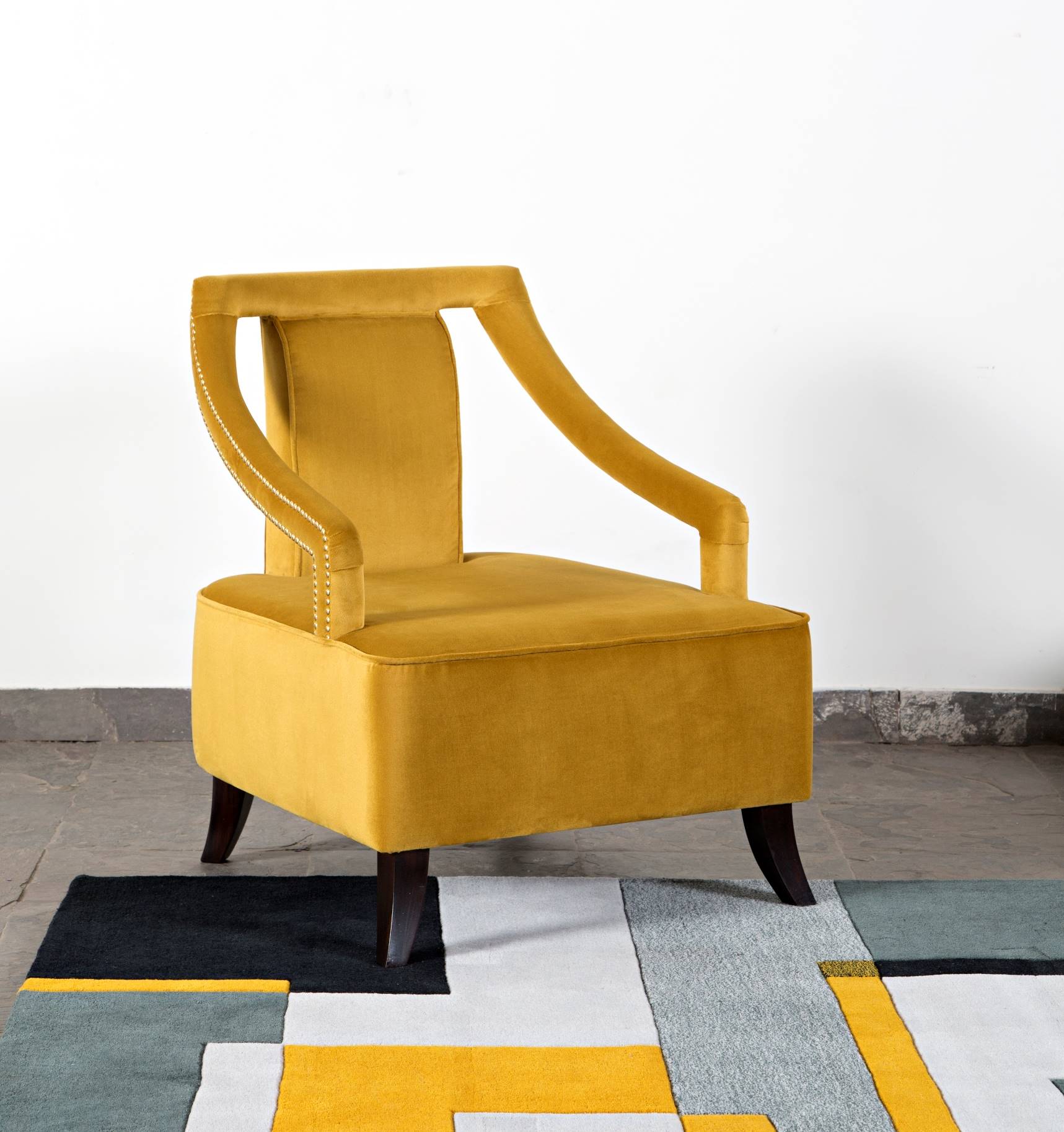 Gamboge chair available at Interior Designer Punam Kalra, Creative Director of I'm the Centre for Applied Arts