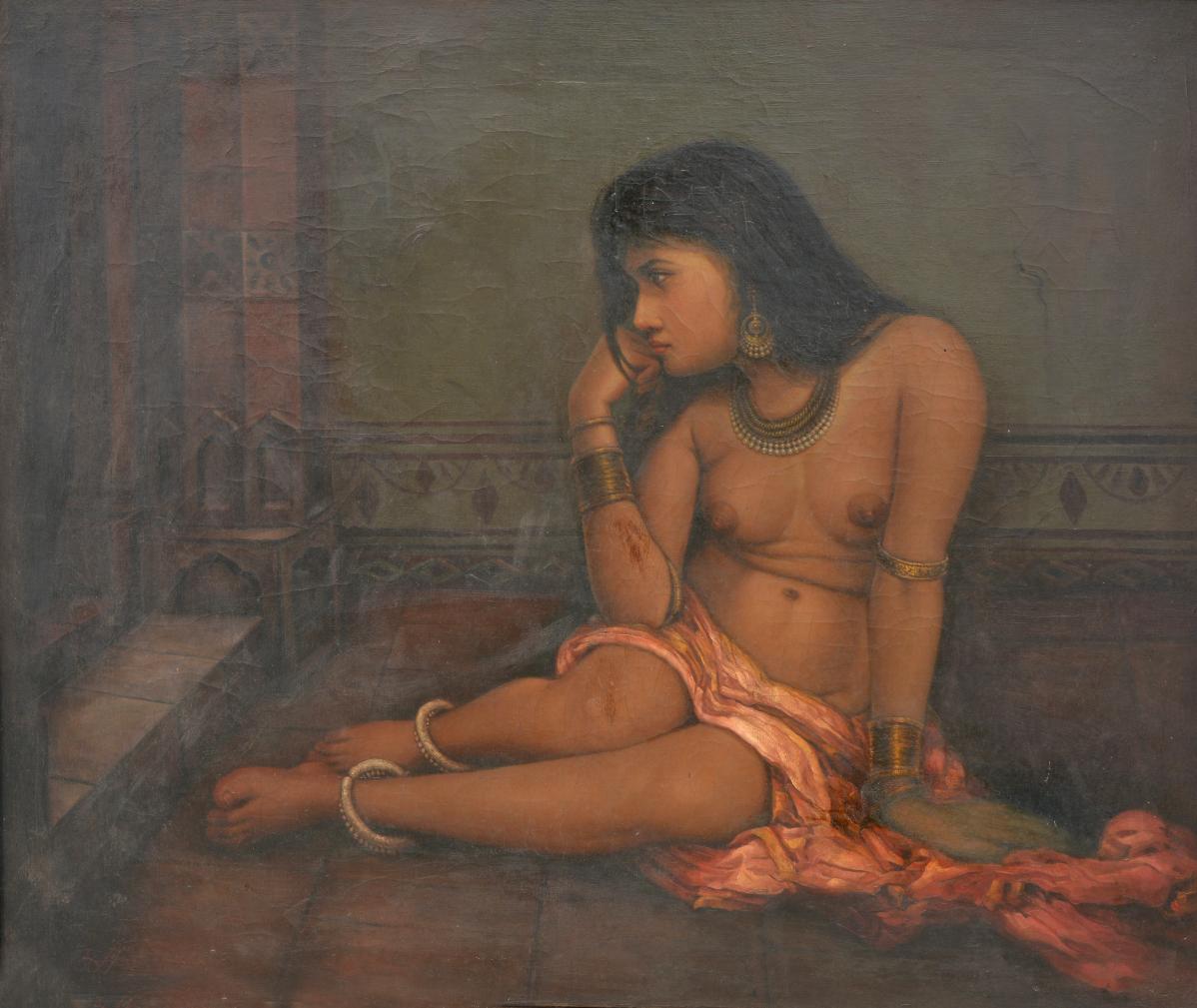 Hemendranath Mazumdar, Untitled, Oil on canvas, 36x30 inches, 1930's circa