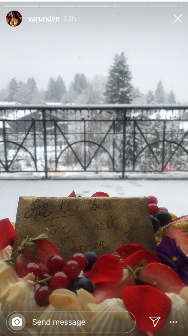 Anushka Sharma watching snow