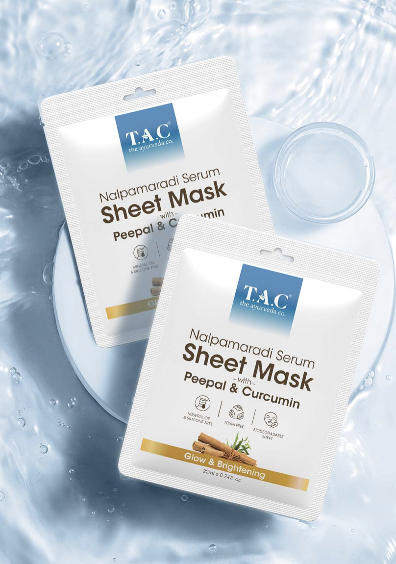 The Ayurveda Company's Nalpamaradi Serum Sheet Mask 