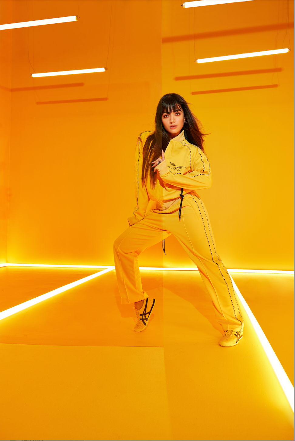 Onitsuka tiger's new spring summer 2023 collection takes center stage with india brand advocate rashmika mandana