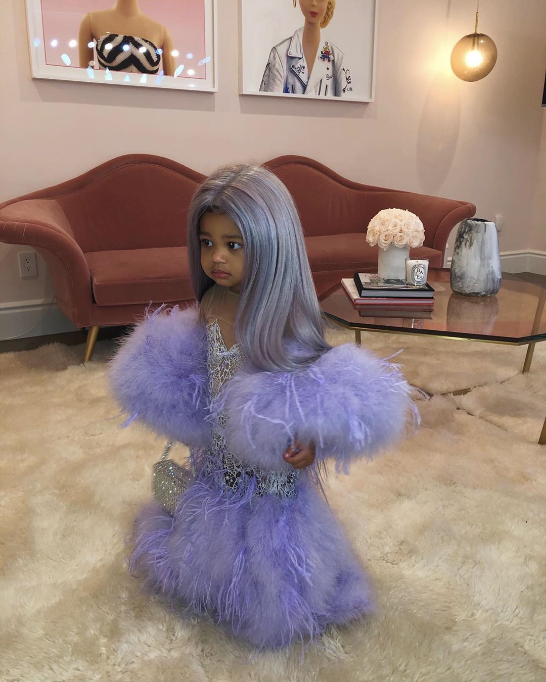 Instagram sensation Stormi, takes a cu from her mum and styles herself after Kylie's Met gala outing