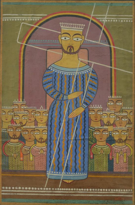 Jamini Roy, Untitled, Tempera on paper, 24x36 inches