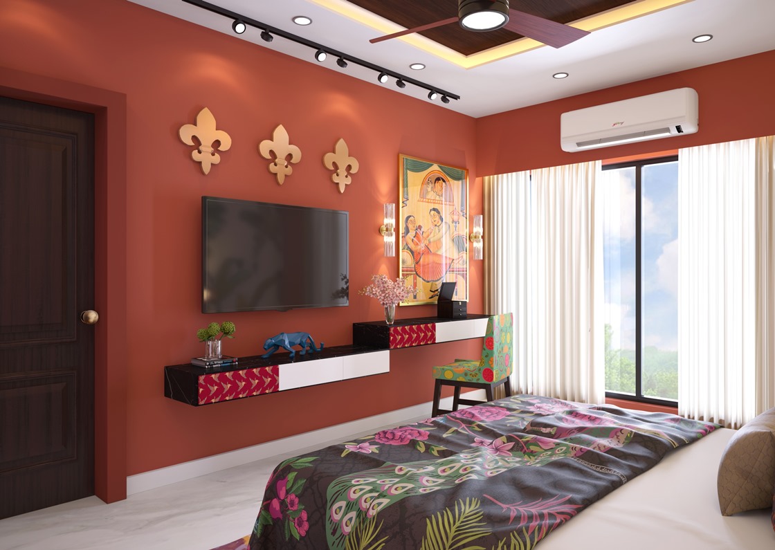 Krsnaa Mehta Signature Homes by U&Us_Guest Bedroom