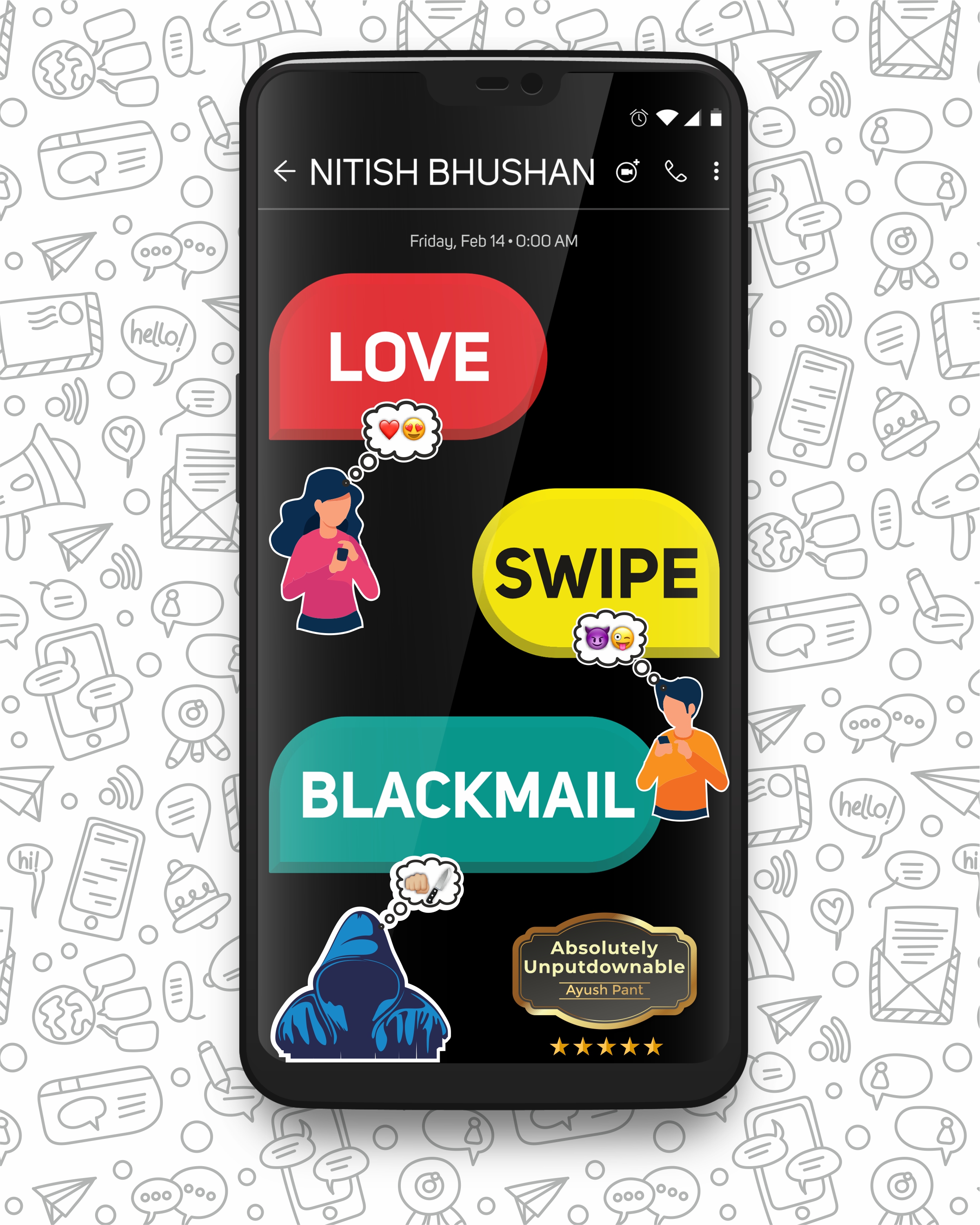  “Love Swipe Blackmail” by Nitish Bhushan- Published by Bluerose Publication