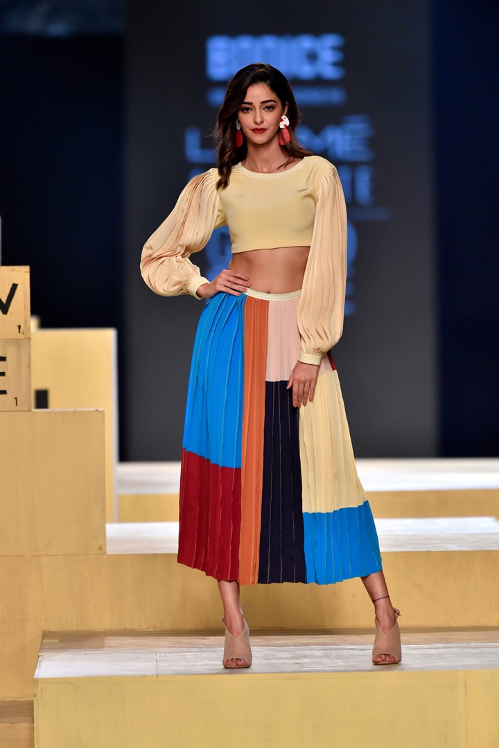 Ananya Panday for Ruchika Sachdeva at FDCI x Lakme Fashion Week 