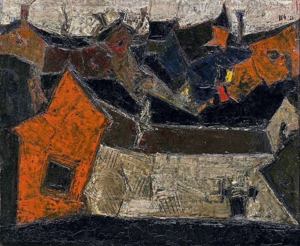 Le Village by S.H. Raza