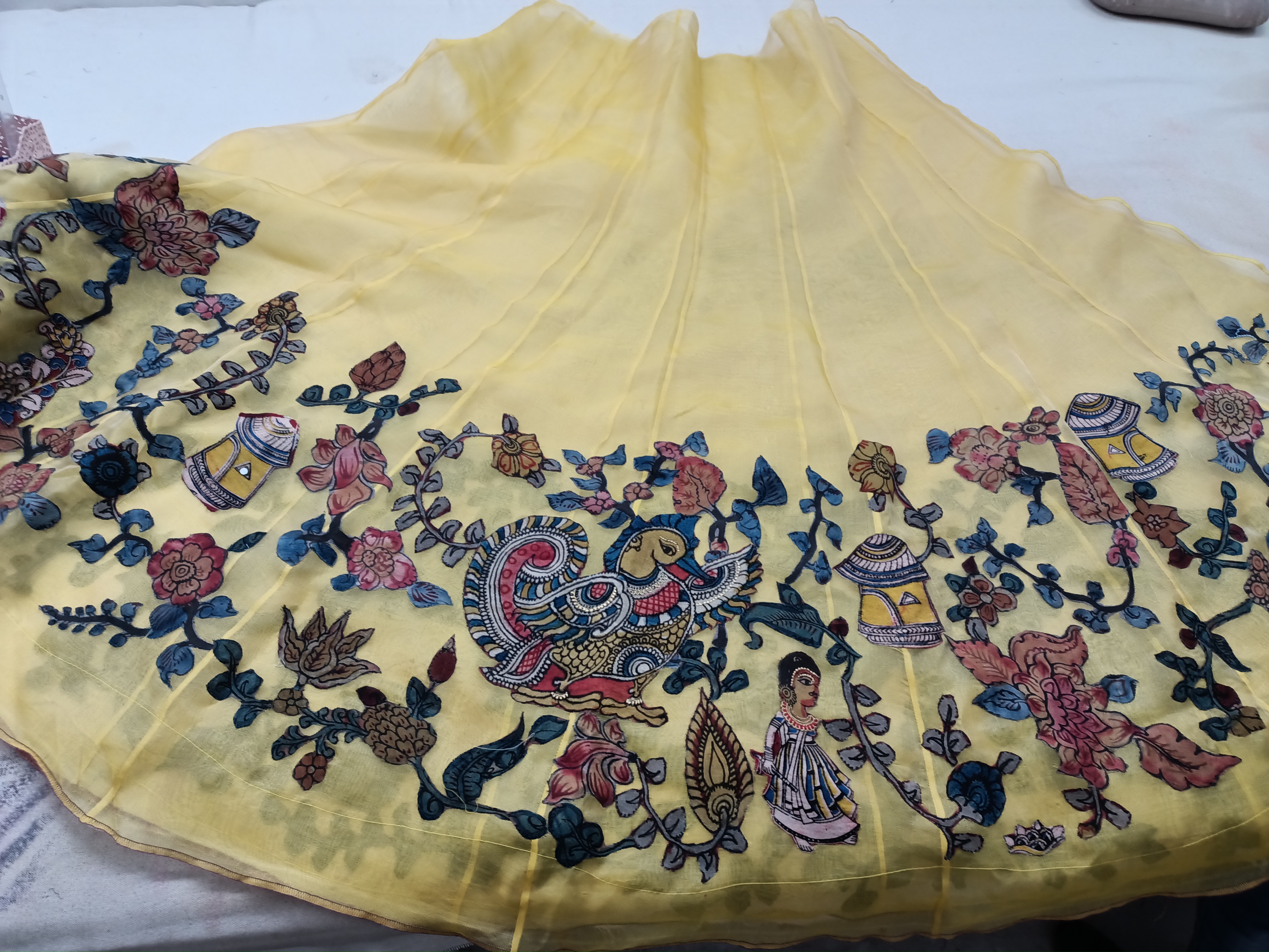 Lehenga made from an old saree