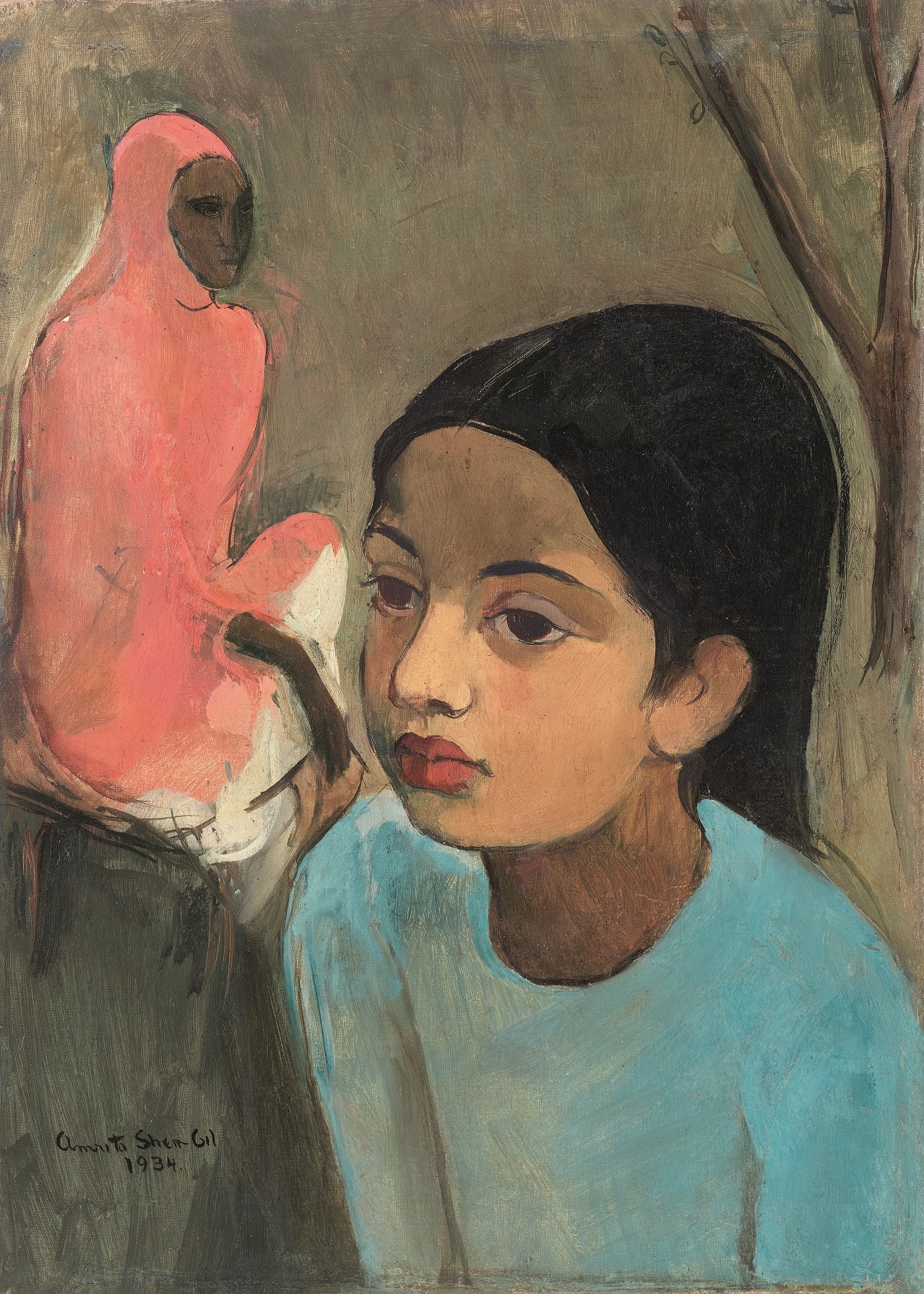 Lot 12, Sher-Gil, The Little Girl in Blue (1934), INR 8,50,00,000-12,50,00,000-min
