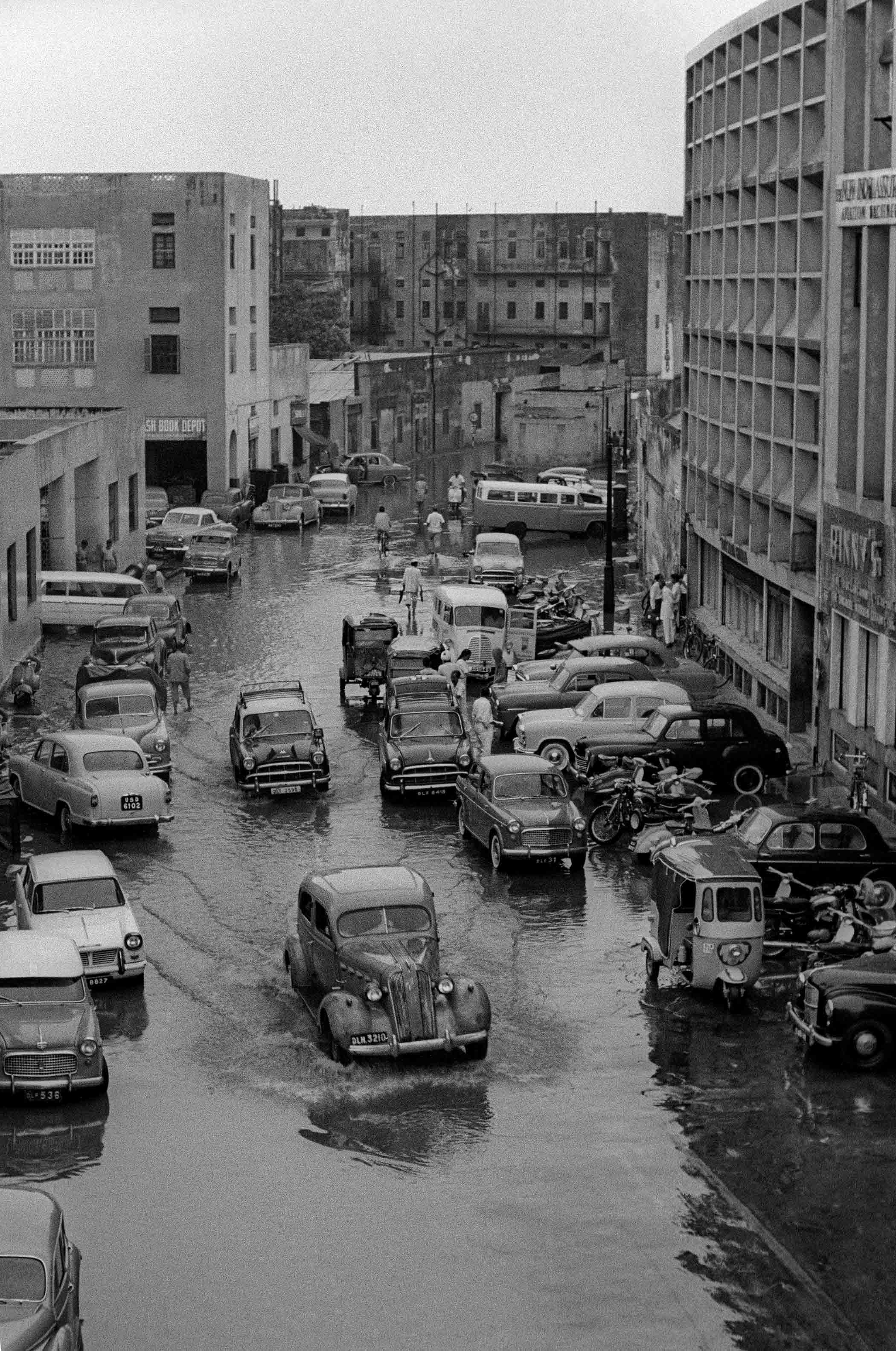 Madan Mahatta, Connaught Place Rain Flooding 1970