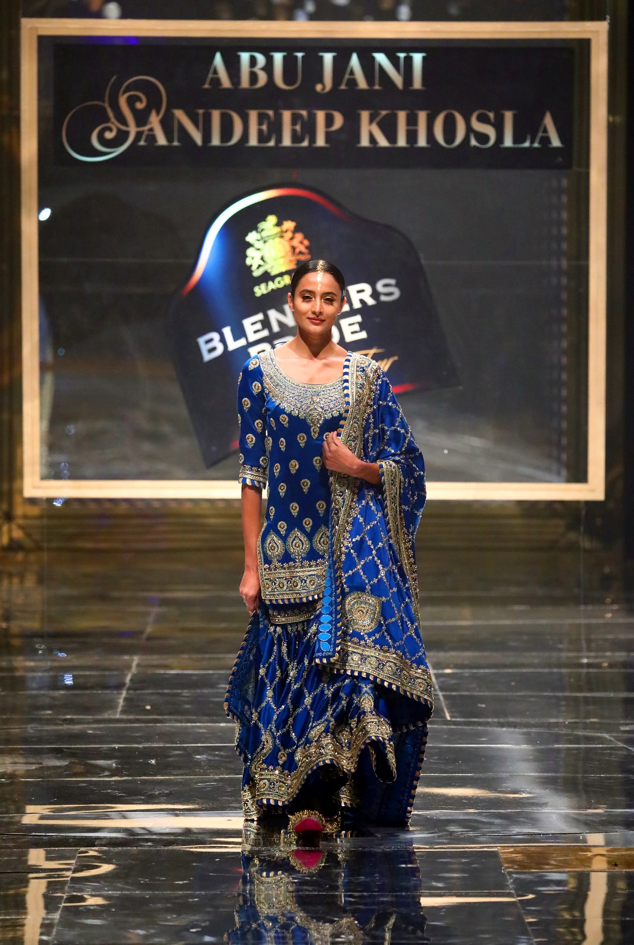 Model walks the ramp at Blenders Pride Fashion Tour 2019-20 in New Delhi