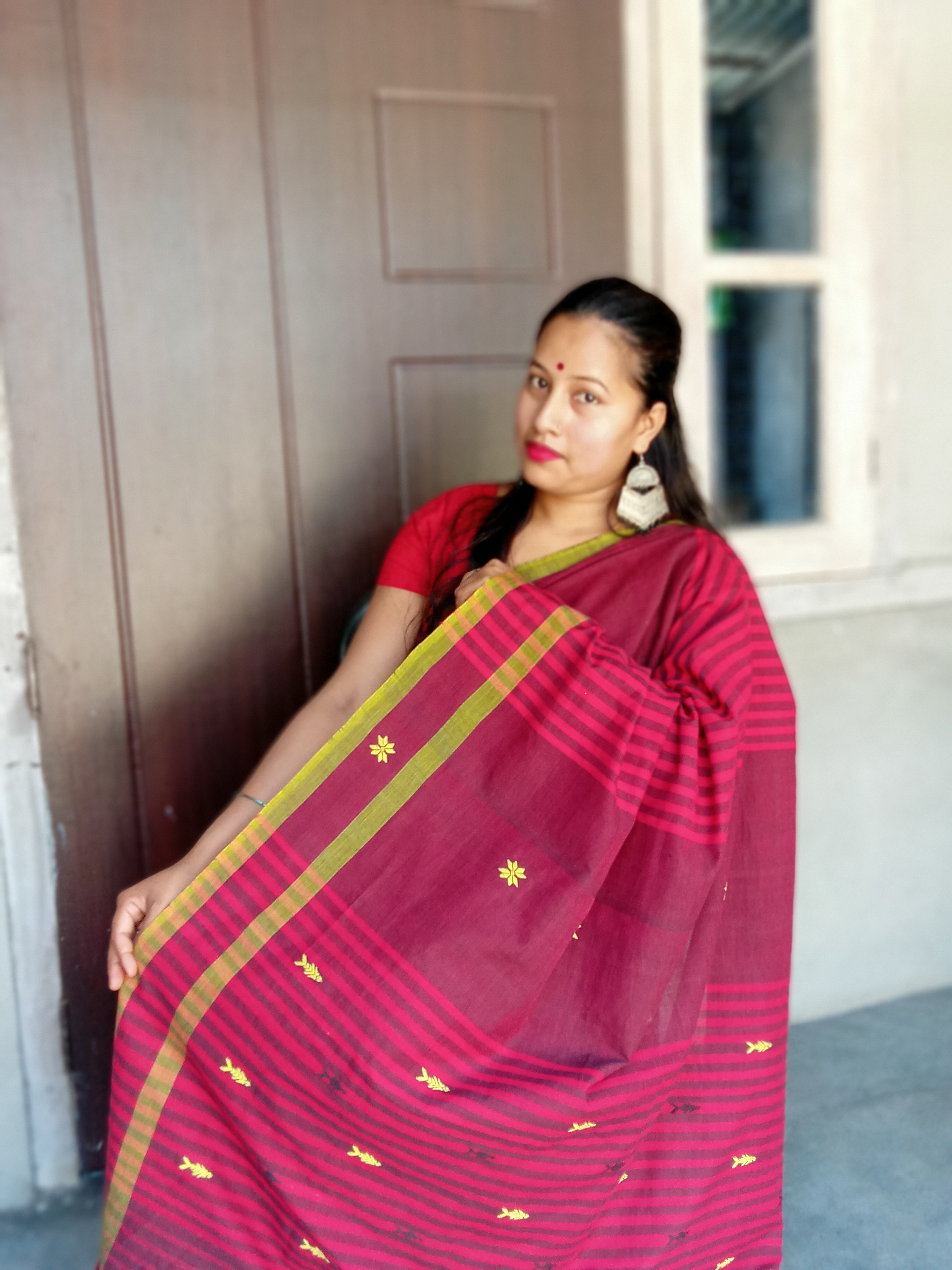 Nabanita Kalita in one of her own creations